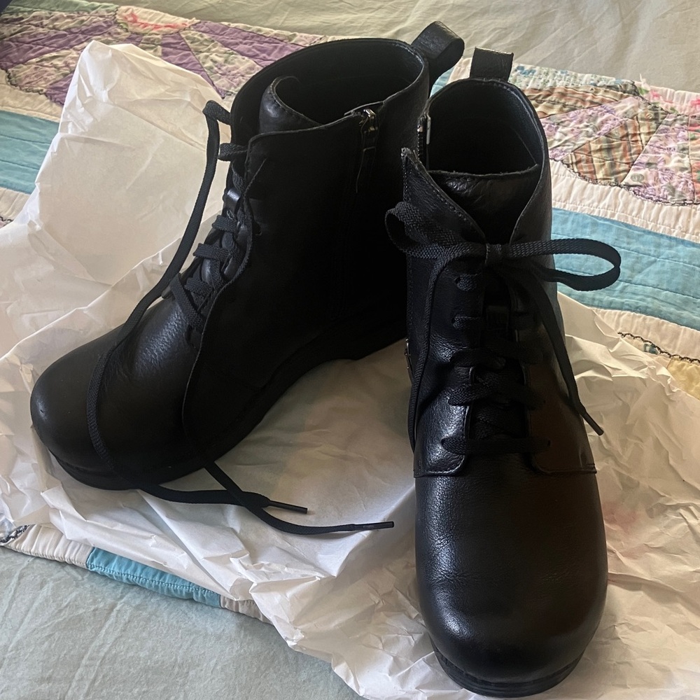 Women’s Dansko Black Leather Boots